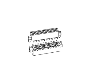 PH1.27*H3.4mm Female Header Double row SMT series